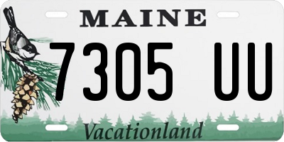 ME license plate 7305UU