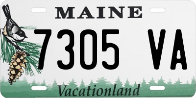 ME license plate 7305VA