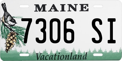 ME license plate 7306SI