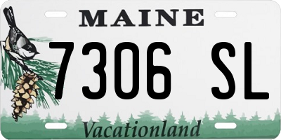 ME license plate 7306SL