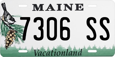 ME license plate 7306SS