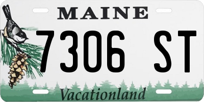 ME license plate 7306ST