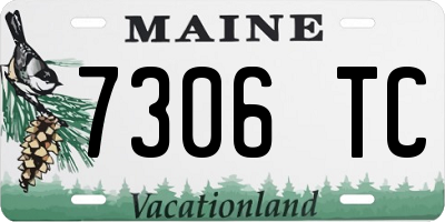 ME license plate 7306TC