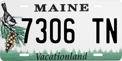 ME license plate 7306TN