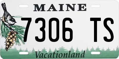 ME license plate 7306TS