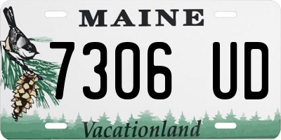 ME license plate 7306UD