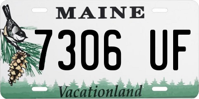 ME license plate 7306UF