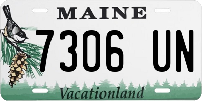 ME license plate 7306UN