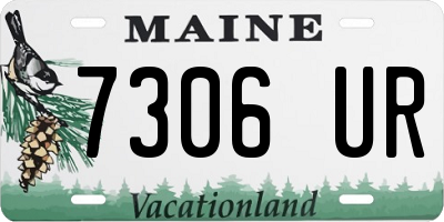 ME license plate 7306UR