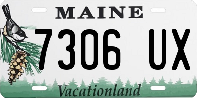ME license plate 7306UX