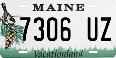 ME license plate 7306UZ