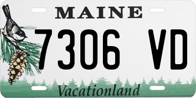 ME license plate 7306VD