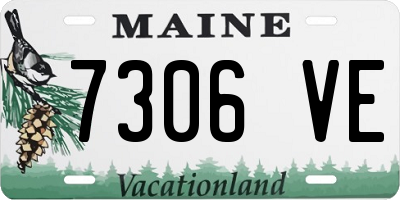ME license plate 7306VE