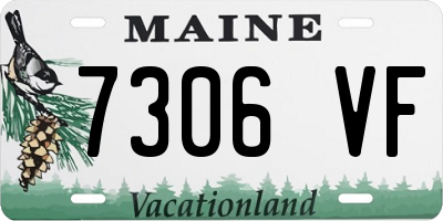 ME license plate 7306VF