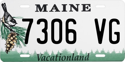 ME license plate 7306VG