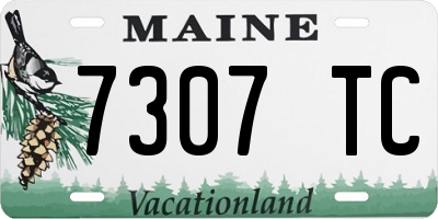 ME license plate 7307TC