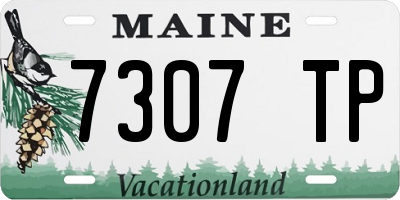 ME license plate 7307TP