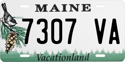 ME license plate 7307VA
