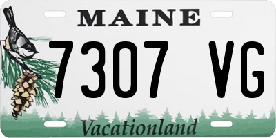 ME license plate 7307VG