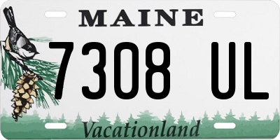 ME license plate 7308UL