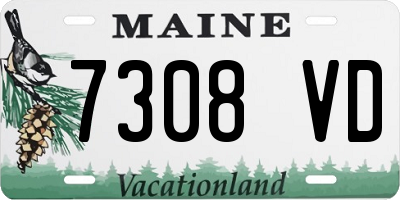 ME license plate 7308VD