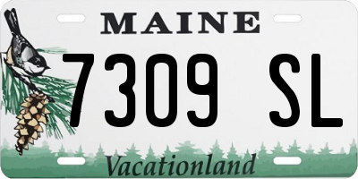 ME license plate 7309SL