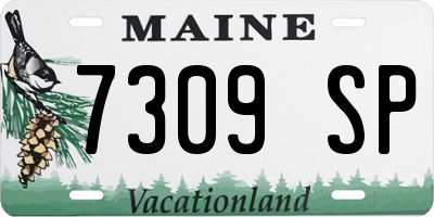 ME license plate 7309SP