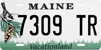 ME license plate 7309TR