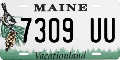 ME license plate 7309UU