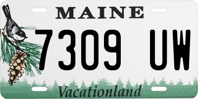 ME license plate 7309UW
