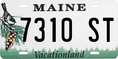 ME license plate 7310ST