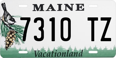 ME license plate 7310TZ