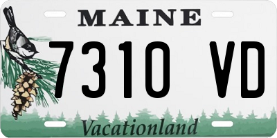 ME license plate 7310VD