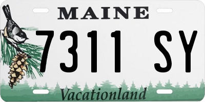 ME license plate 7311SY