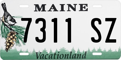 ME license plate 7311SZ