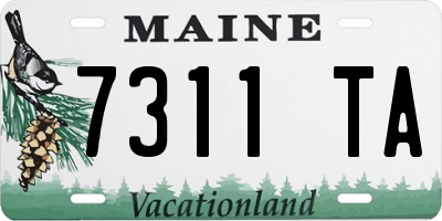 ME license plate 7311TA
