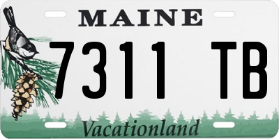 ME license plate 7311TB