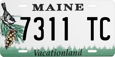 ME license plate 7311TC