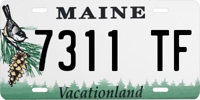 ME license plate 7311TF
