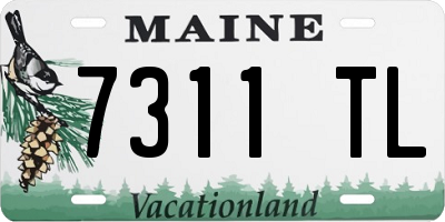 ME license plate 7311TL