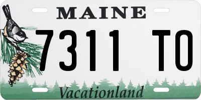 ME license plate 7311TO