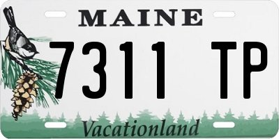 ME license plate 7311TP
