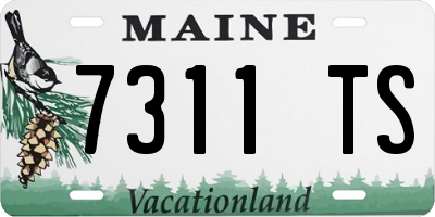 ME license plate 7311TS