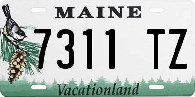 ME license plate 7311TZ