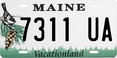 ME license plate 7311UA