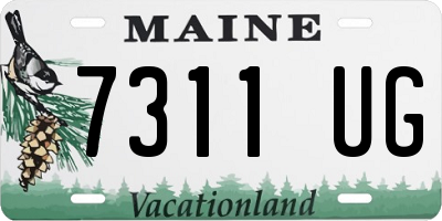 ME license plate 7311UG
