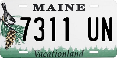 ME license plate 7311UN