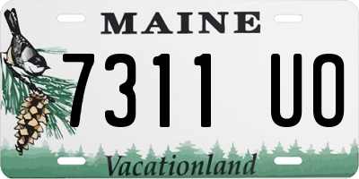 ME license plate 7311UO