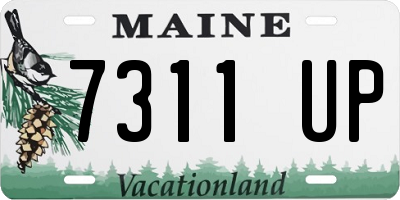 ME license plate 7311UP
