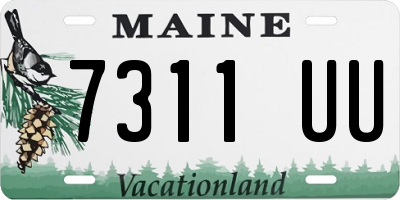 ME license plate 7311UU